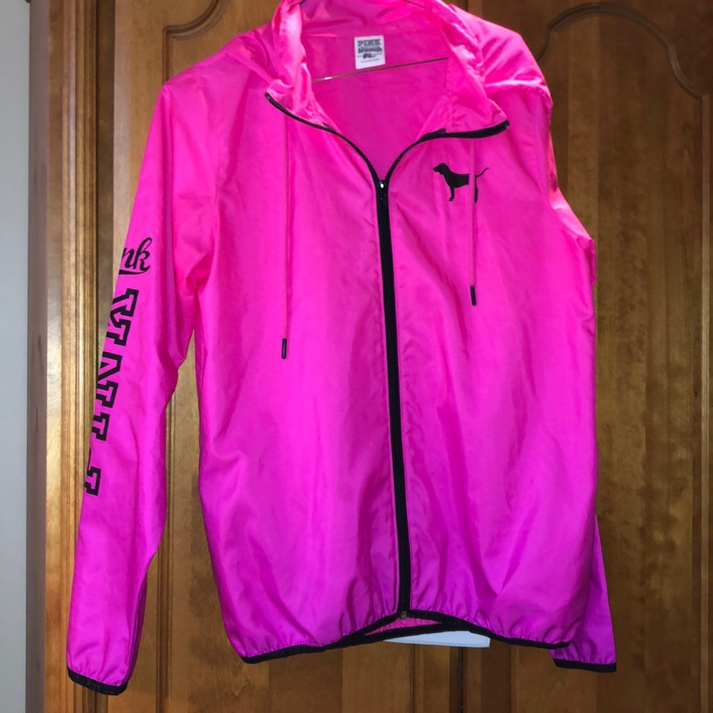 PINK windbreaker/rain jacket